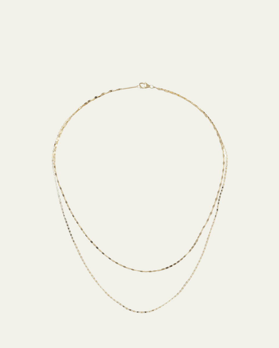 14k Tiered 2-Strand Necklace
